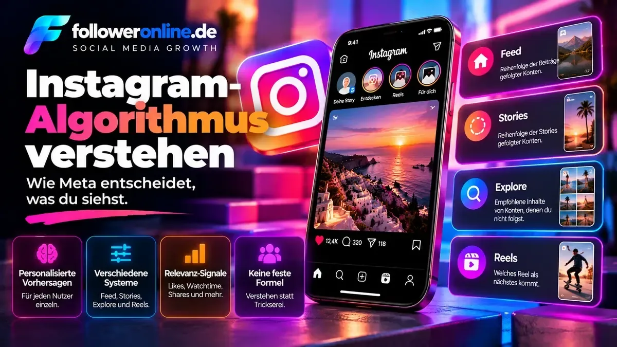 Instagram-Algorithmus verstehen – wie Feed, Stories, Explore und Reels Inhalte personalisieren