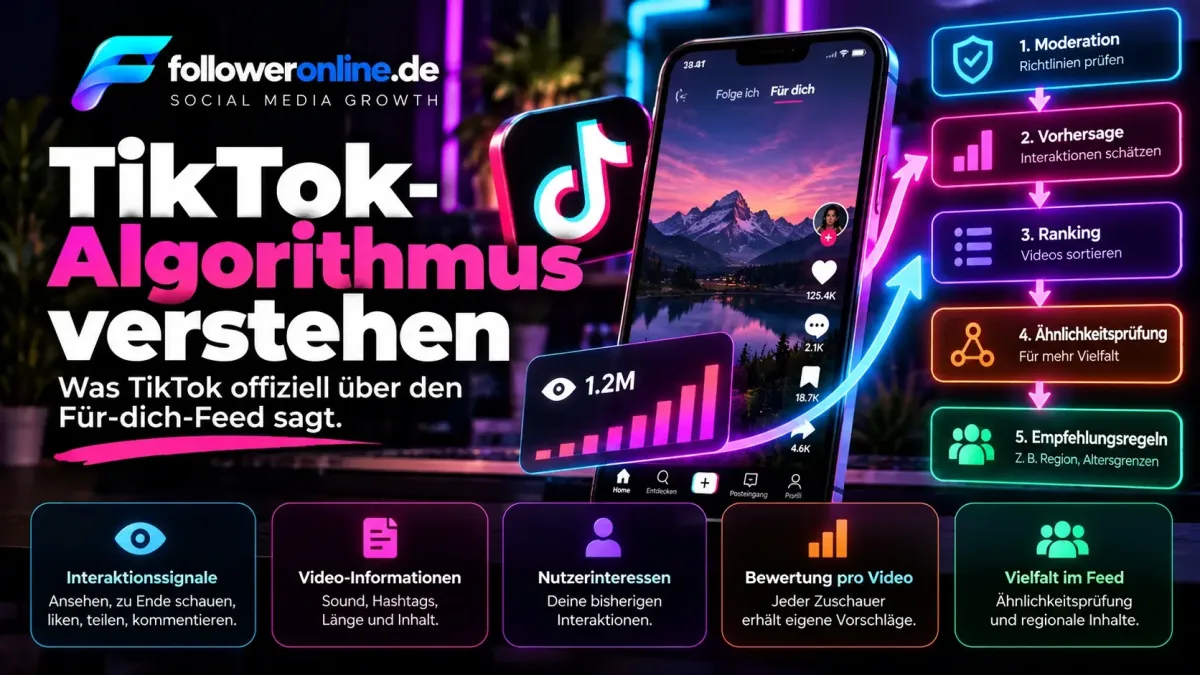 TikTok-Algorithmus verstehen – wie der Für-dich-Feed Videos bewertet