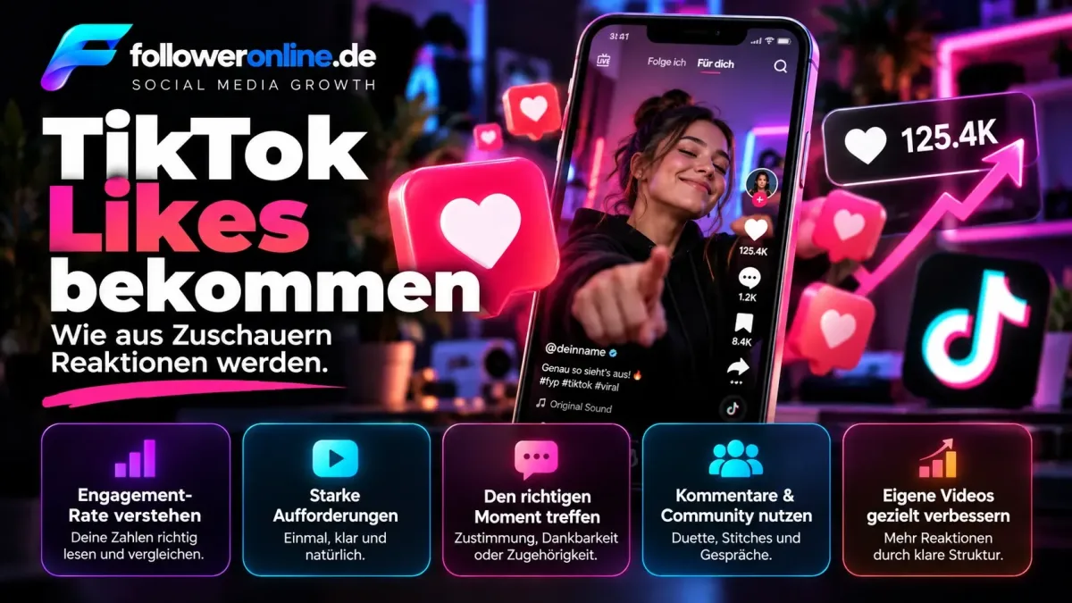 TikTok Likes bekommen – Strategien für mehr Reaktionen und Engagement