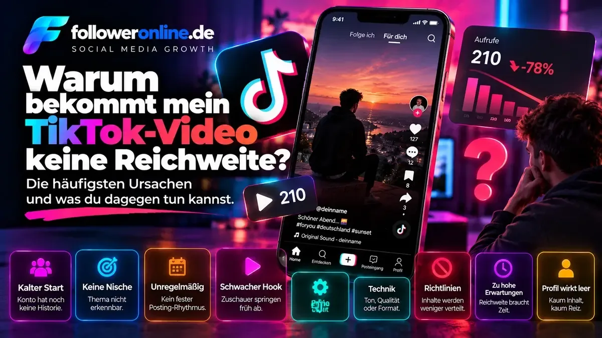 Warum bekommt mein TikTok-Video keine Reichweite? Die häufigsten Ursachen und mögliche Lösungen