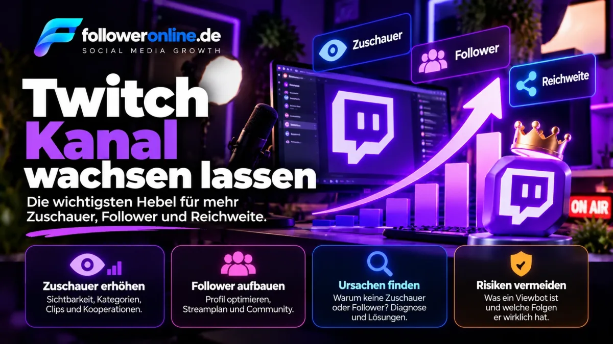 Twitch Kanal wachsen lassen – wichtige Strategien für mehr Zuschauer, Follower und Reichweite