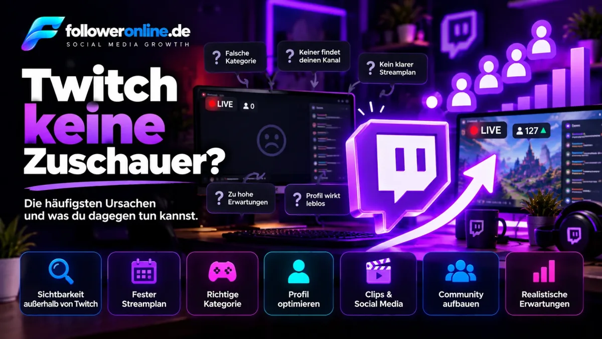 Twitch keine Zuschauer – häufige Ursachen und Lösungen für mehr Sichtbarkeit