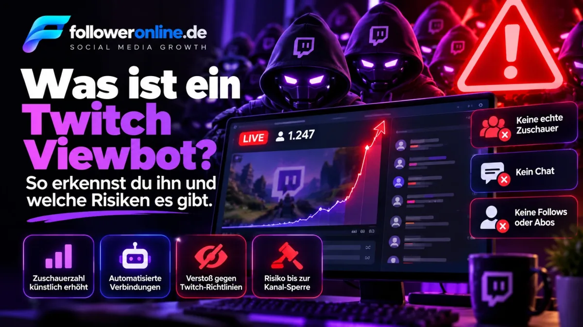 Twitch Viewbot – was ein Viewbot ist, wie er erkannt wird und welche Risiken bestehen