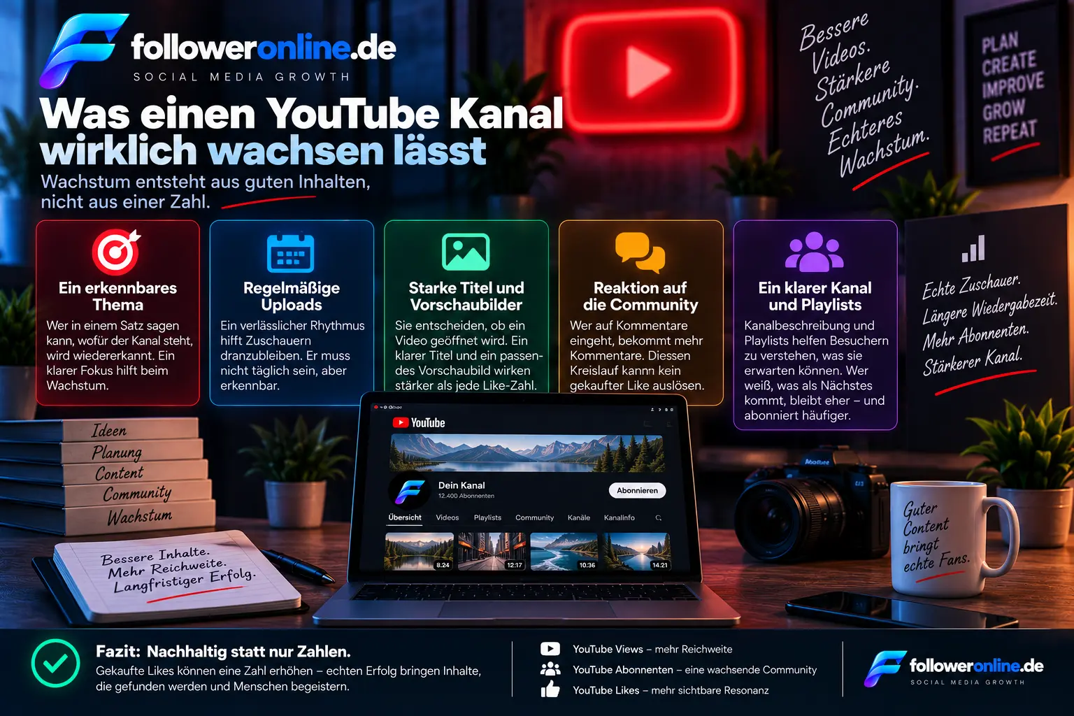 Was einen YouTube-Kanal wirklich wachsen lässt – wichtige Wachstumsfaktoren